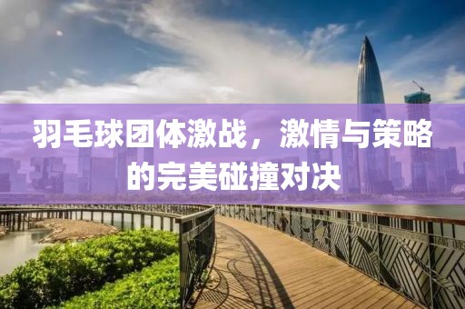 羽毛球团体激战，激情与策略的完美碰撞对决