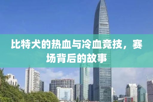 比特犬的热血与冷血竞技，赛场背后的故事