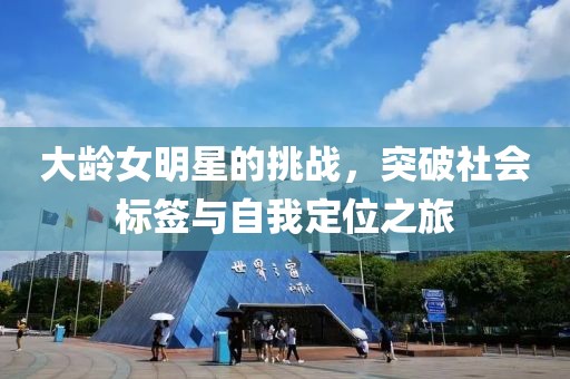 大龄女明星的挑战，突破社会标签与自我定位之旅