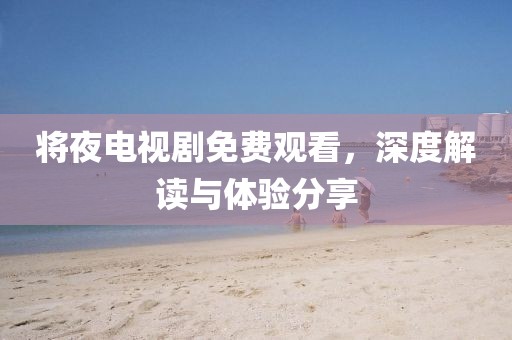 将夜电视剧免费观看，深度解读与体验分享