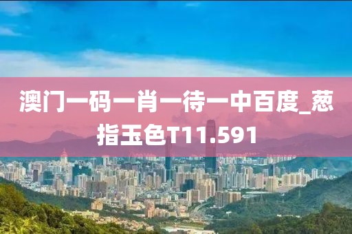 澳门一码一肖一待一中百度_葱指玉色T11.591