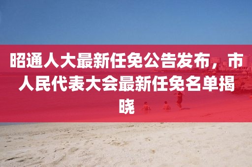 昭通人大最新任免公告发布，市人民代表大会最新任免名单揭晓