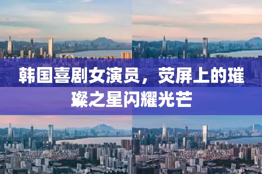 韩国喜剧女演员，荧屏上的璀璨之星闪耀光芒