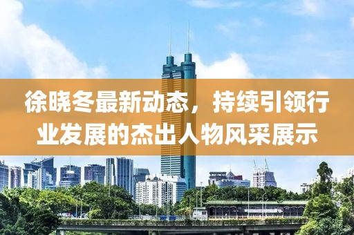 徐晓冬最新动态，持续引领行业发展的杰出人物风采展示