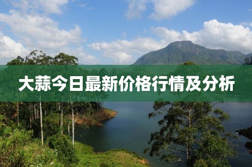 大蒜今日最新价格行情及分析