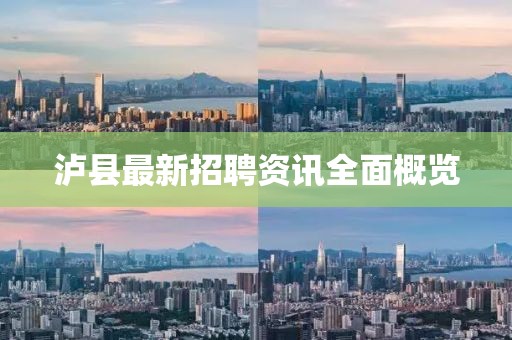 泸县最新招聘资讯全面概览