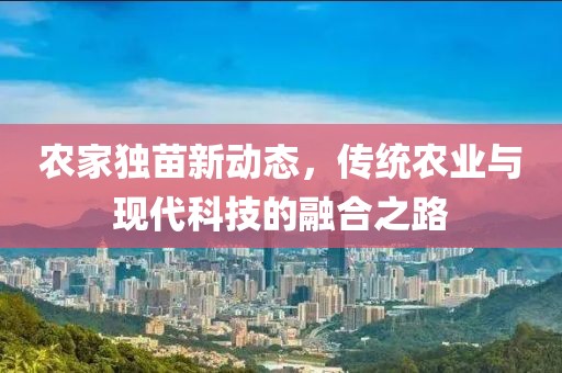 农家独苗新动态，传统农业与现代科技的融合之路