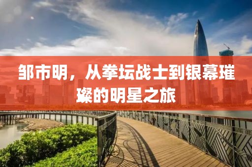 邹市明，从拳坛战士到银幕璀璨的明星之旅