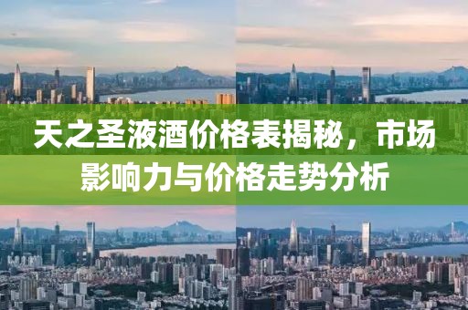天之圣液酒价格表揭秘，市场影响力与价格走势分析