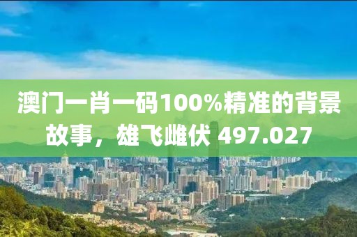 澳门一肖一码100%精准的背景故事，雄飞雌伏 497.027