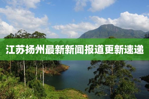 江苏扬州最新新闻报道更新速递