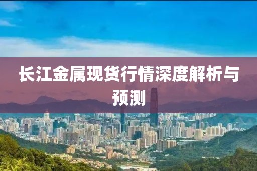 长江金属现货行情深度解析与预测