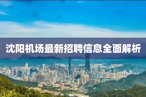 沈阳机场最新招聘信息全面解析