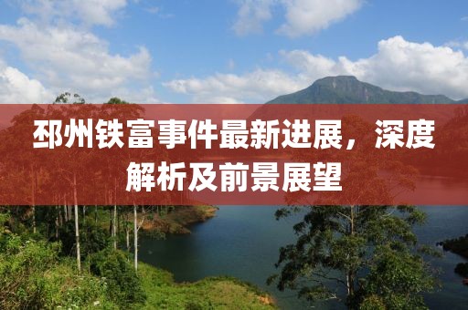 邳州铁富事件最新进展，深度解析及前景展望