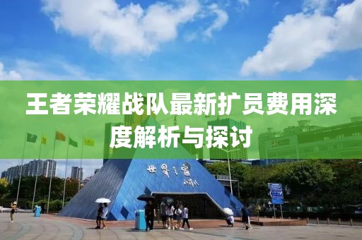 王者荣耀战队最新扩员费用深度解析与探讨