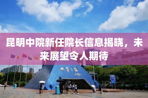 昆明中院新任院长信息揭晓，未来展望令人期待