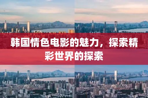 韩国情色电影的魅力，探索精彩世界的探索