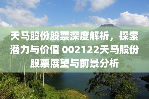 天马股份股票深度解析，探索潜力与价值 002122天马股份股票展望与前景分析