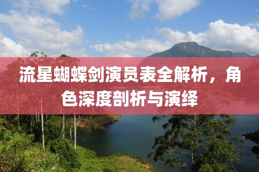 流星蝴蝶剑演员表全解析，角色深度剖析与演绎
