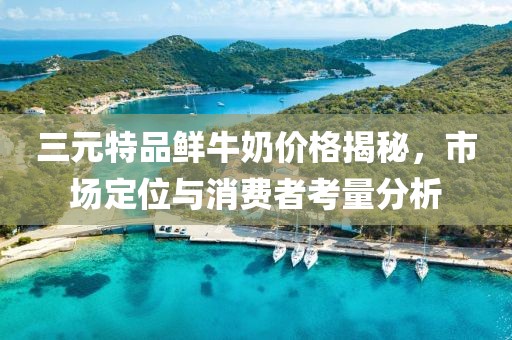 三元特品鲜牛奶价格揭秘，市场定位与消费者考量分析