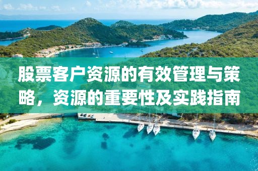 股票客户资源的有效管理与策略，资源的重要性及实践指南