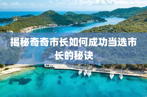 揭秘奇奇市长如何成功当选市长的秘诀