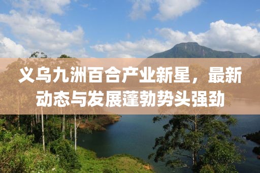 义乌九洲百合产业新星，最新动态与发展蓬勃势头强劲