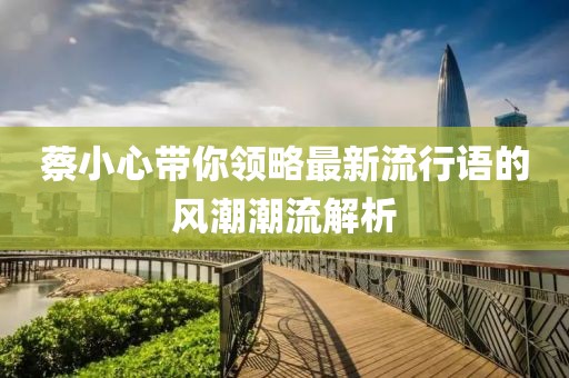 蔡小心带你领略最新流行语的风潮潮流解析