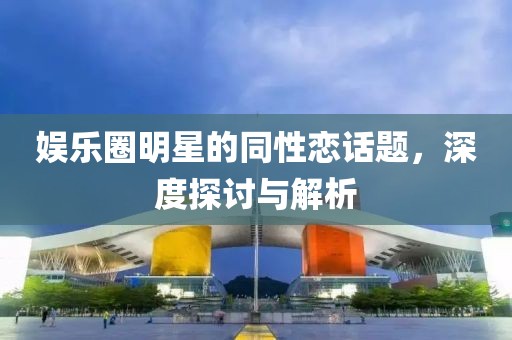 娱乐圈明星的同性恋话题，深度探讨与解析