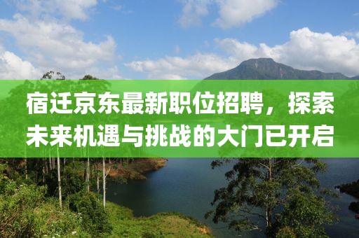 宿迁京东最新职位招聘，探索未来机遇与挑战的大门已开启
