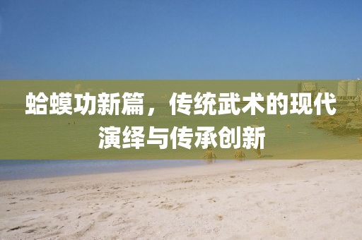 蛤蟆功新篇，传统武术的现代演绎与传承创新