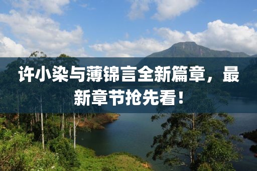 许小染与薄锦言全新篇章，最新章节抢先看！