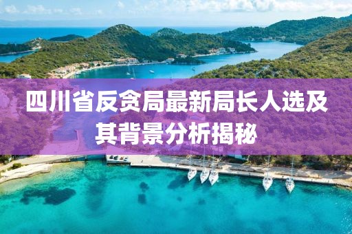 四川省反贪局最新局长人选及其背景分析揭秘