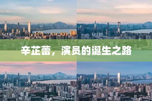 辛芷蕾，演员的诞生之路