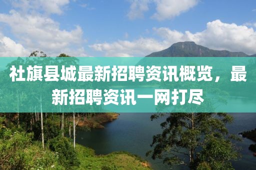 社旗县城最新招聘资讯概览，最新招聘资讯一网打尽