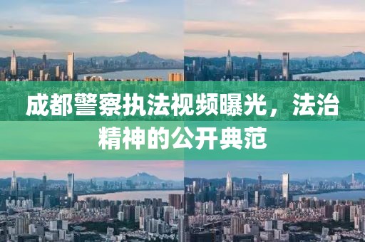 成都警察执法视频曝光，法治精神的公开典范