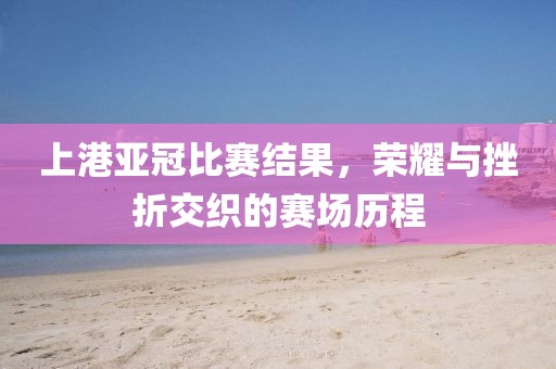 上港亚冠比赛结果，荣耀与挫折交织的赛场历程