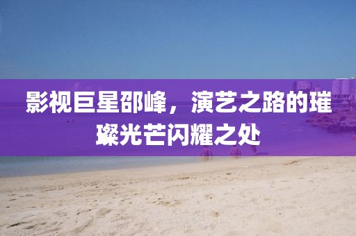 影视巨星邵峰，演艺之路的璀璨光芒闪耀之处