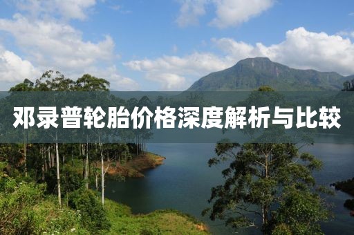 邓录普轮胎价格深度解析与比较