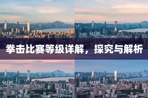 拳击比赛等级详解，探究与解析