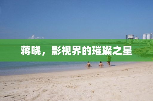 蒋晓，影视界的璀璨之星
