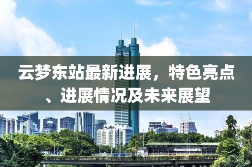 云梦东站最新进展，特色亮点、进展情况及未来展望