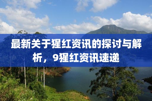 最新关于猩红资讯的探讨与解析，9猩红资讯速递