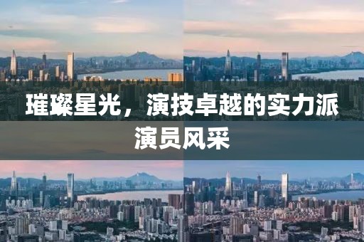 璀璨星光,演技卓越的实力派演员风采