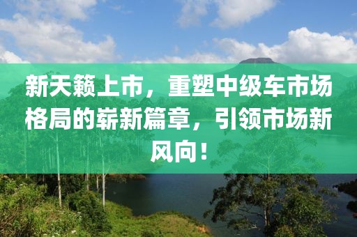 新天籁上市,重塑中级车市场格局的崭新篇章,引领市场新风向!