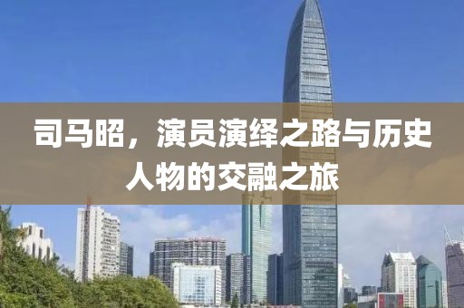 司马昭，演员演绎之路与历史人物的交融之旅