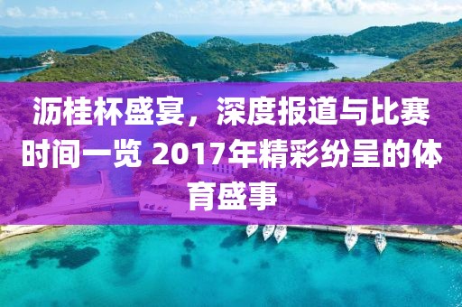 沥桂杯盛宴，深度报道与比赛时间一览 2017年精彩纷呈的体育盛事