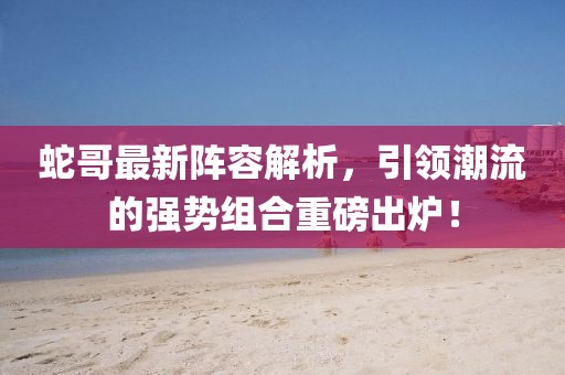 蛇哥最新阵容解析，引领潮流的强势组合重磅出炉！