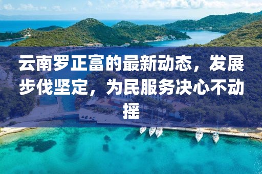 云南罗正富的最新动态，发展步伐坚定，为民服务决心不动摇