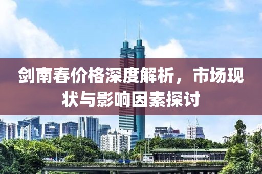 剑南春价格深度解析，市场现状与影响因素探讨